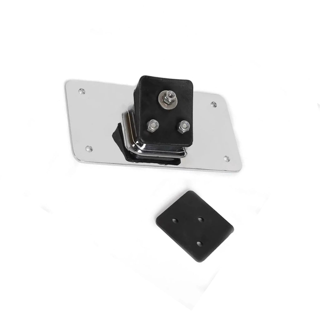 Chrome/Matt Black Motorcycle License Plate Frame Mount w/ Screws For Harley Davidson Big Twins Sportster Dyna Softail 1973-2019