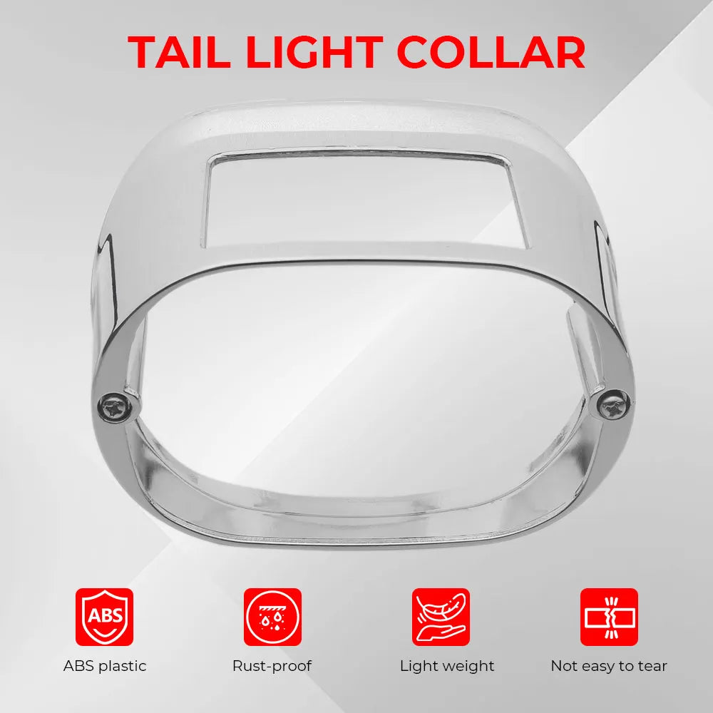 Chrome Tail Light Collar Cover for Harley-Davidson