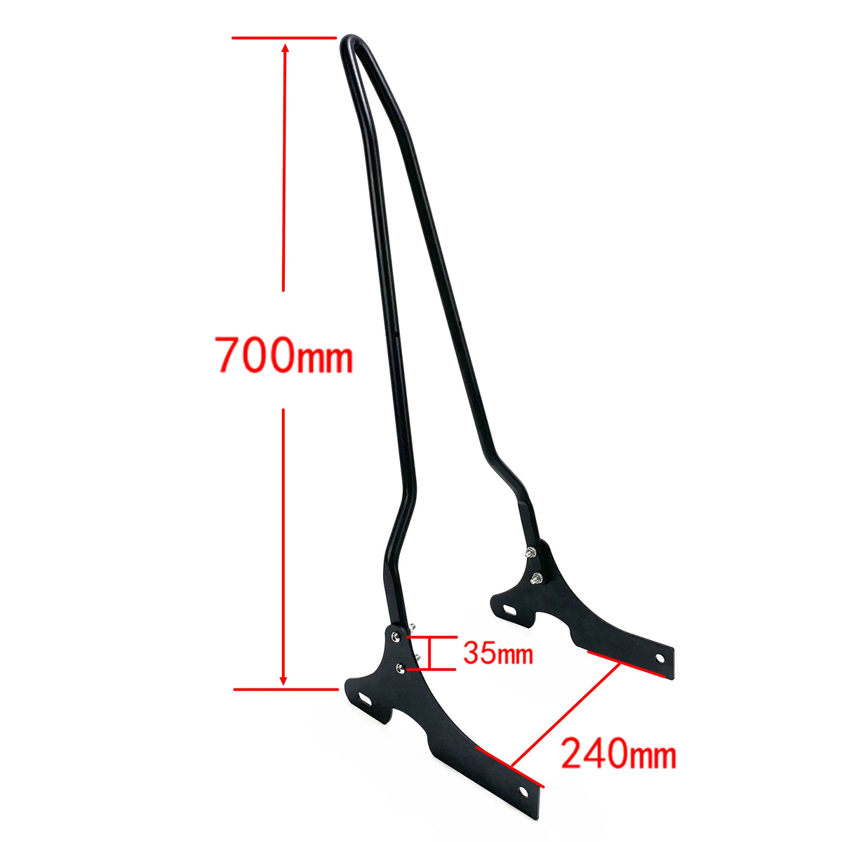 Motorcycle Rear Passenger Backrest Sissy Bar For Harley SuperLow XL883 XL1200 X48 V72 2007-2023 Sportster 883 1200 48 72 Chrome