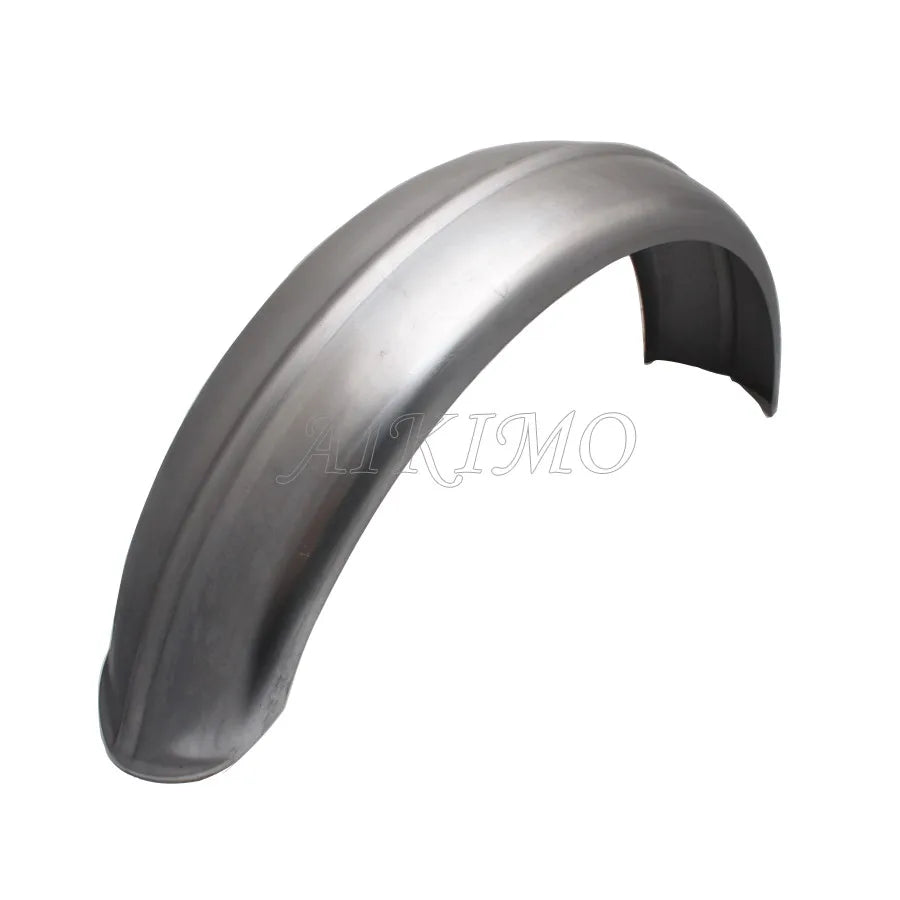 Motorcycle 5"/6'' Steel Ribbed Rear Fender Raw Rolled Edge Fit For Harley Chopper Bobber Custom Rigid Universal