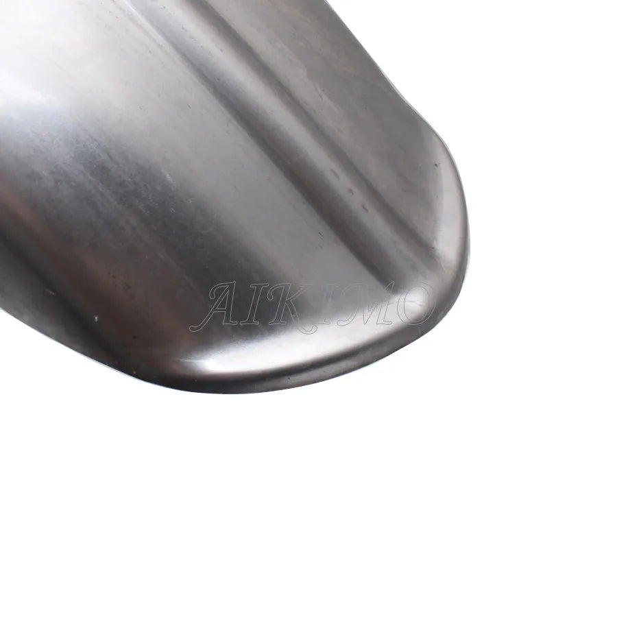 Motorcycle 5"/6'' Steel Ribbed Rear Fender Raw Rolled Edge Fit For Harley Chopper Bobber Custom Rigid Universal